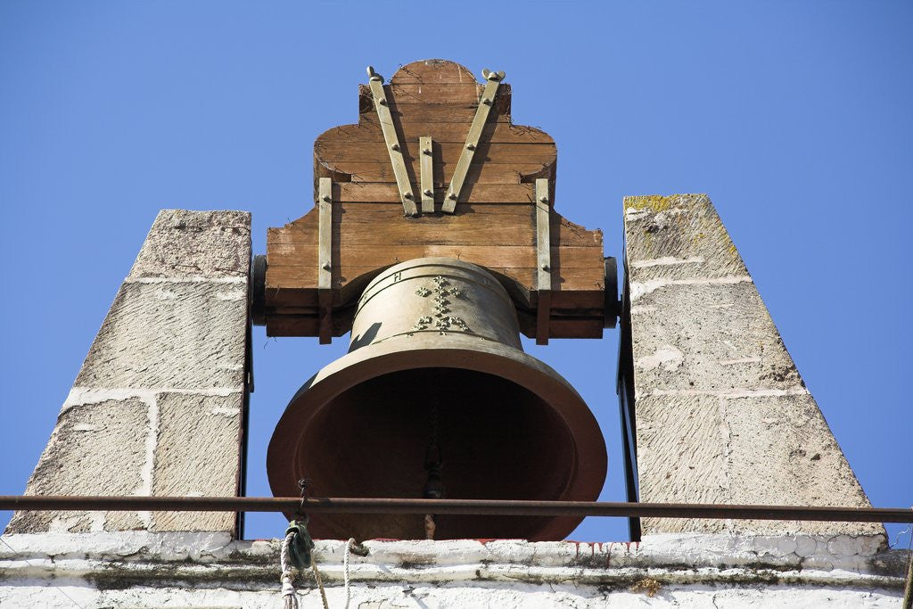 Detail of Bell on roof of Casa Borda, Casa de la Cultura de Taxco, Plaza Borda, Zocalo, Taxco, Guerrero State, Mexico by Anonymous