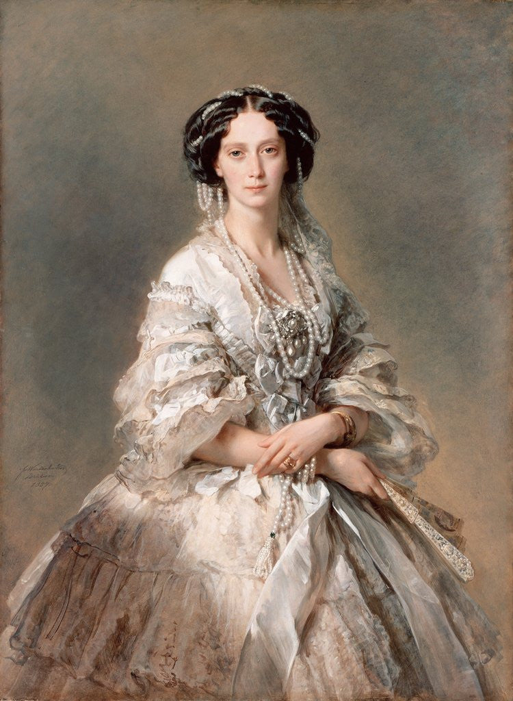 Detail of Portrait of Empress Maria Alexandrovna by Franz Xavier Winterhalter
