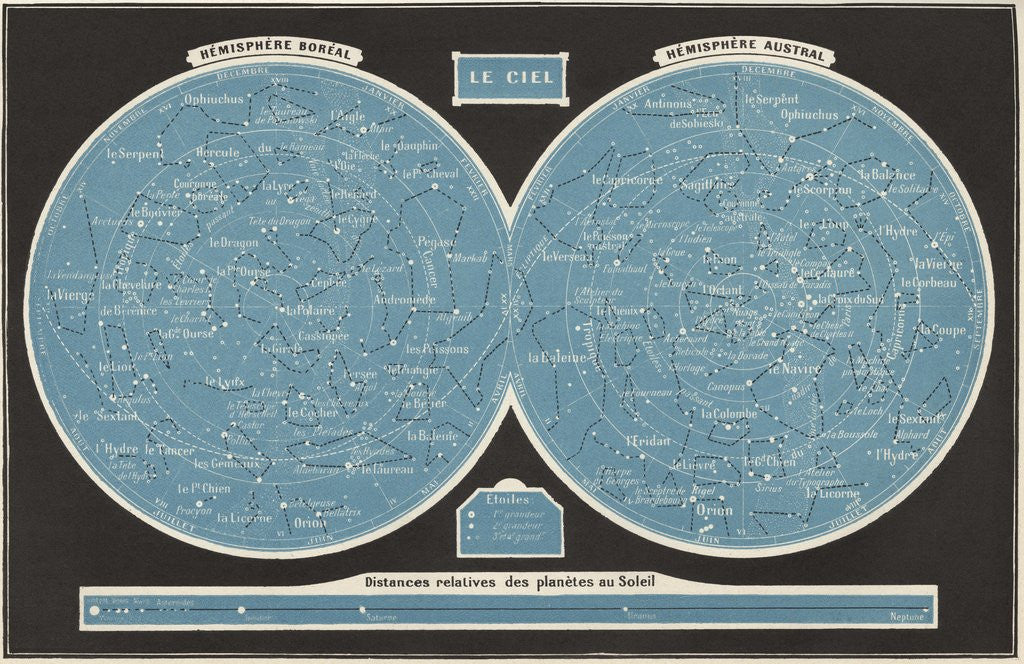Detail of Celestial map by Anonymous