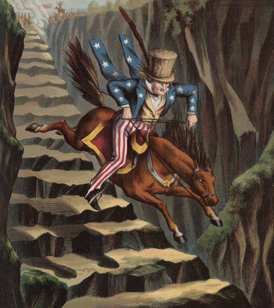 Detail of Uncle Sam to the rescue by Anonymous