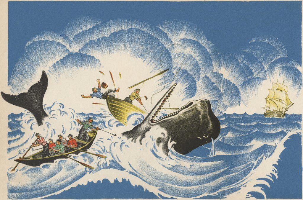 Detail of Whaling in the early years by Anonymous