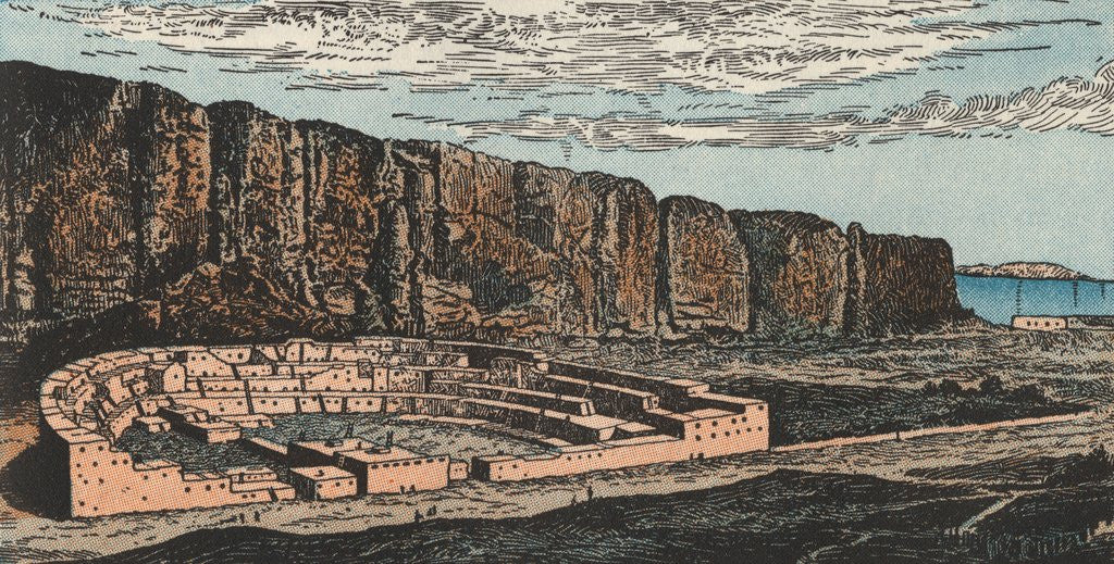 Detail of Pueblo Bonito in New Mexico by Anonymous