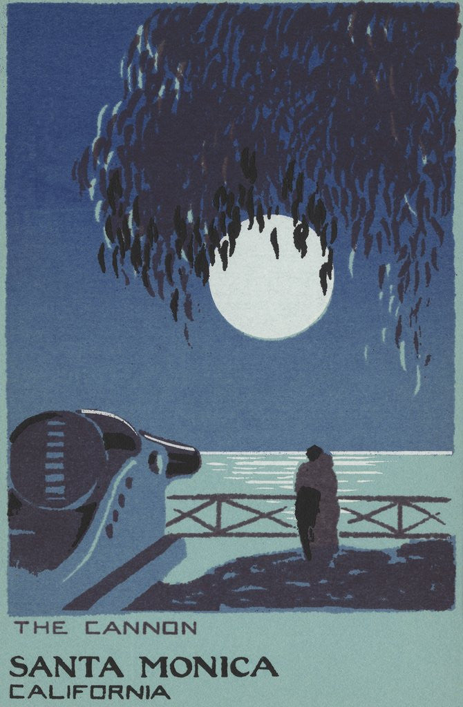 Detail of The Cannon Santa Monica, California Postcard by Anonymous