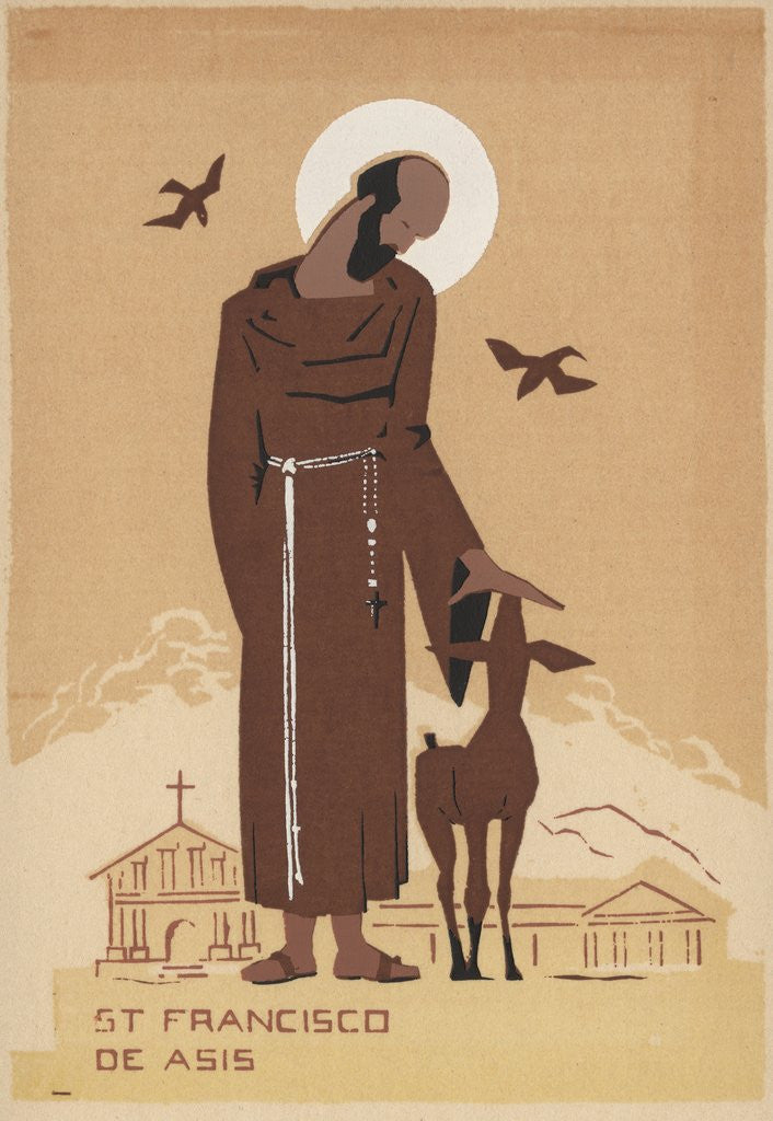 Detail of St. Francisco de Asis by Anonymous