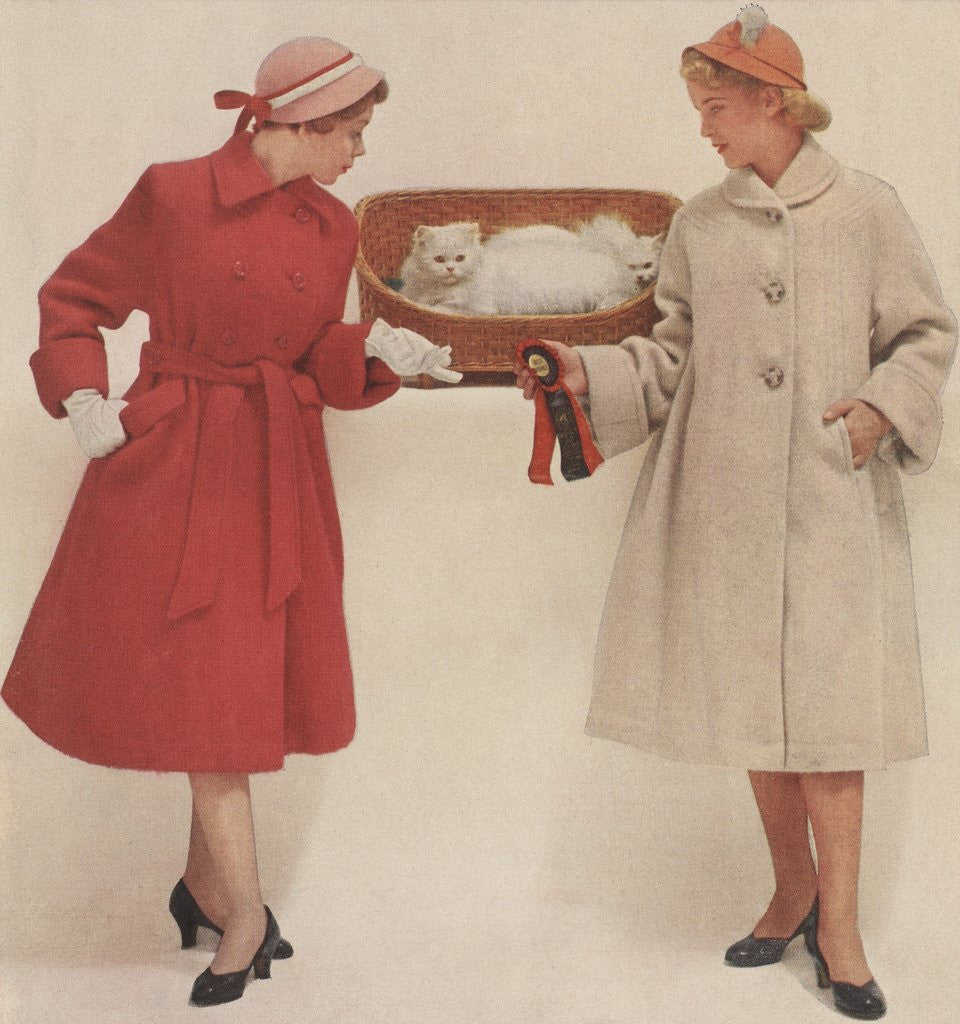 Detail of Two Women with Prize Winning Cat by Anonymous