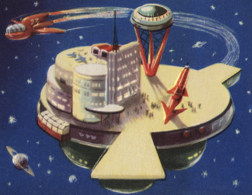 Detail of Space station by Anonymous