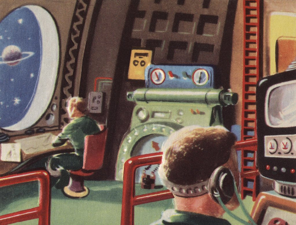 Detail of Space command station by Anonymous