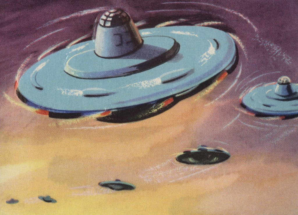 Detail of Flying Saucers by Anonymous
