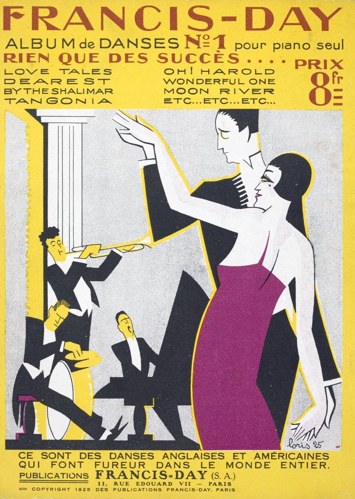 Detail of Sheet music album of American Dance music by Anonymous