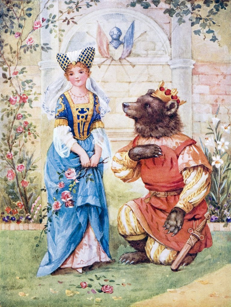 Detail of Beauty and the Beast by Anonymous