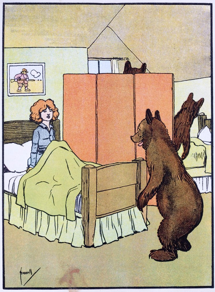 Detail of Goldilocks and the Three Bears by Anonymous