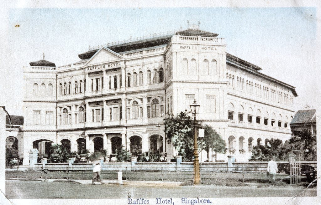 Detail of The Raffles Hotel in Singapore by Anonymous