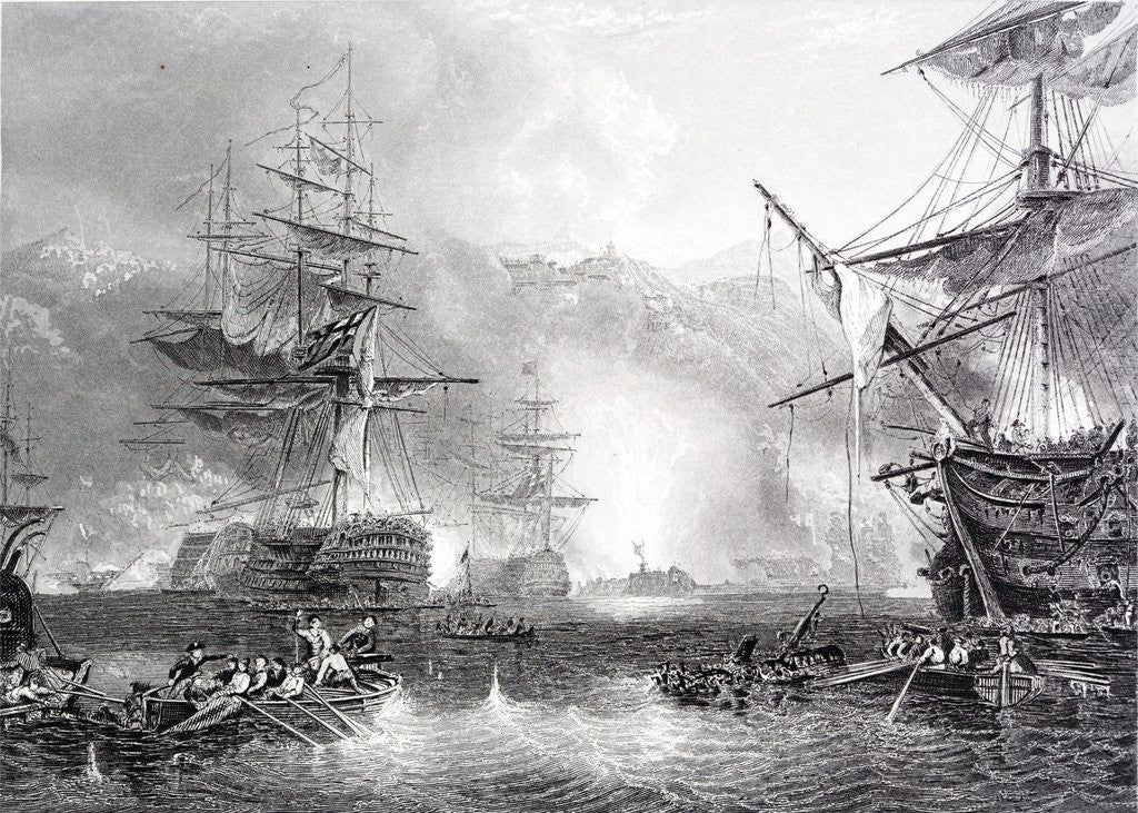 Detail of The Bombardment of Algiers by Anonymous
