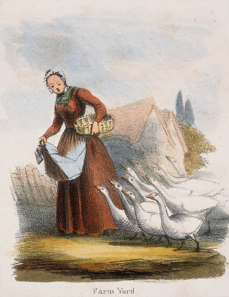 Detail of Farm Yard by Anonymous