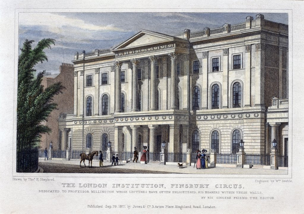 Detail of The London Institution by Anonymous