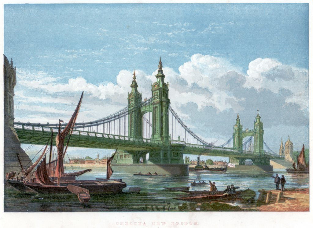 Detail of Chelsea Bridge by Anonymous
