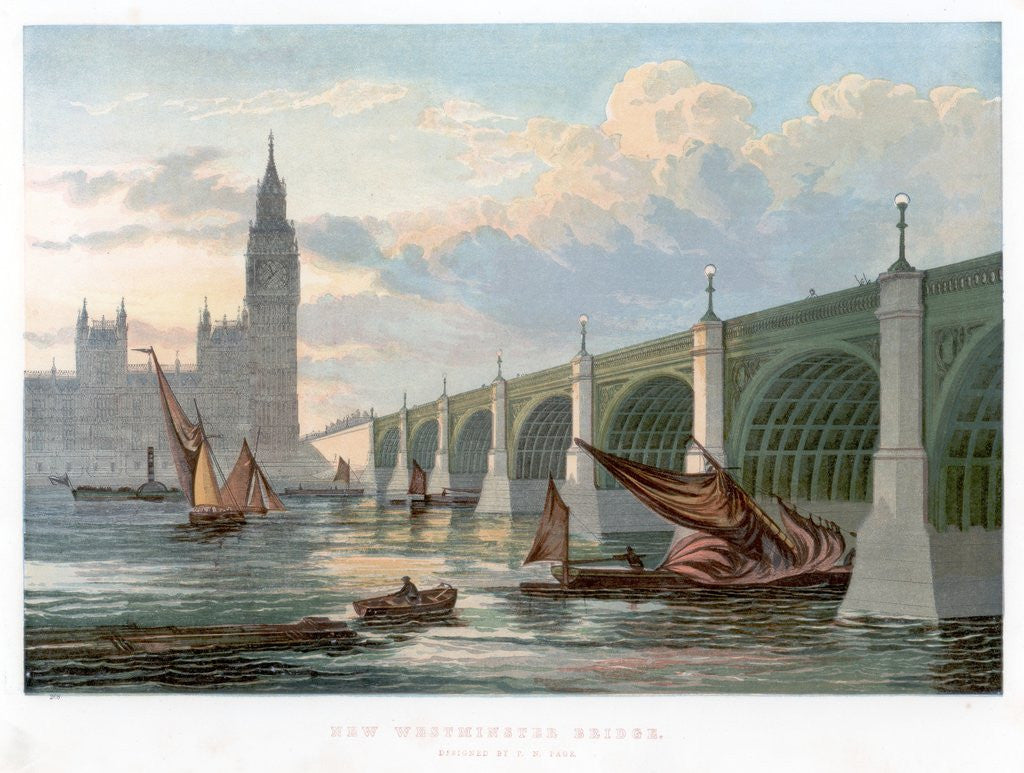 Detail of Westminster Bridge by Anonymous