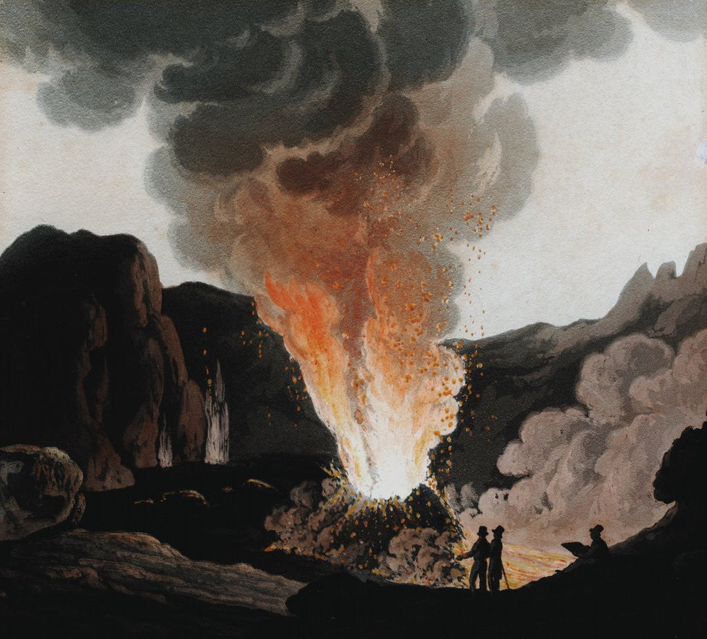 Detail of Eruption of Vesuvius by Anonymous