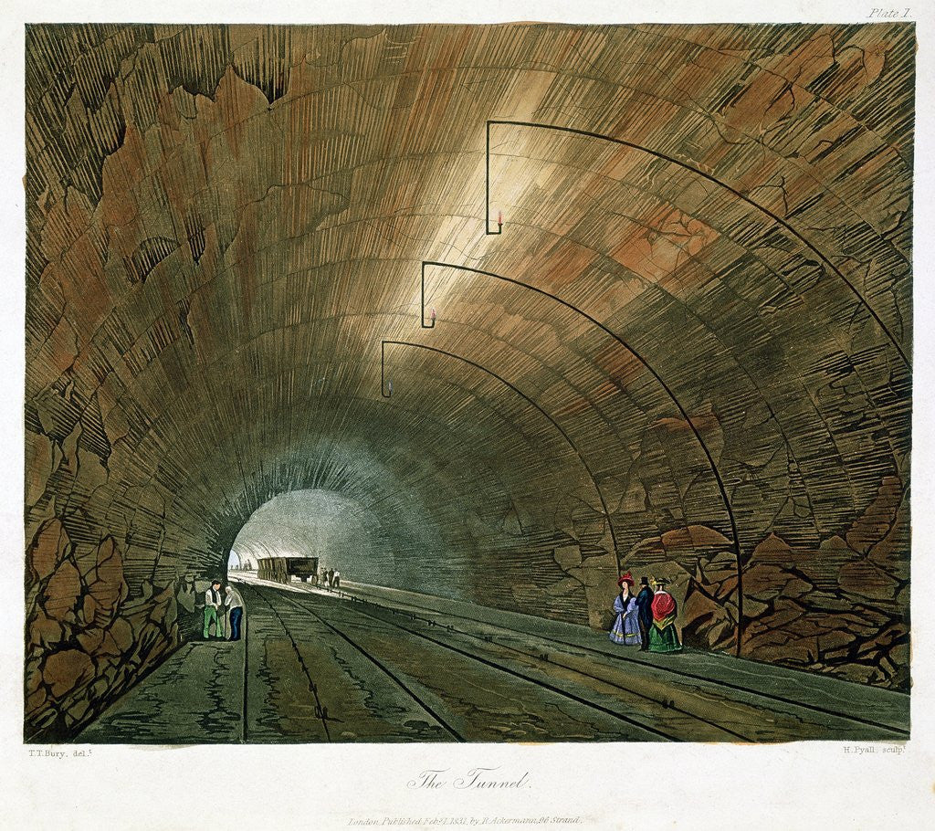 Detail of Railway tunnel by Corbis