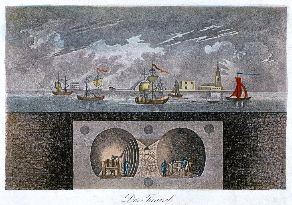 Detail of Thames Tunnel by Anonymous