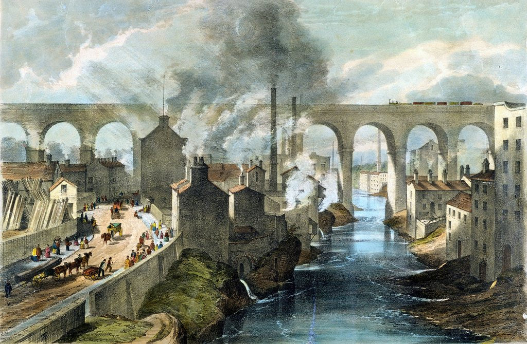 Detail of Stockport viaduct in Greater Manchester by Anonymous