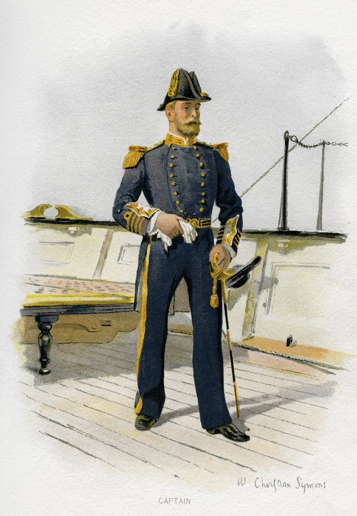 Detail of Royal Navy Captain by Anonymous