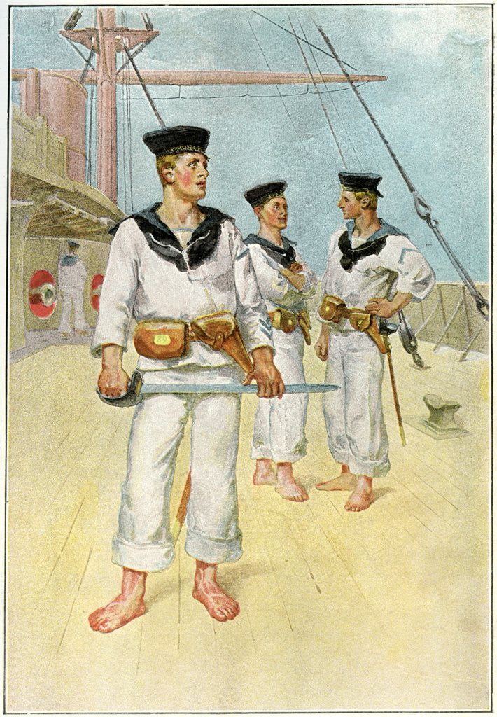 Detail of A boarding party by Anonymous