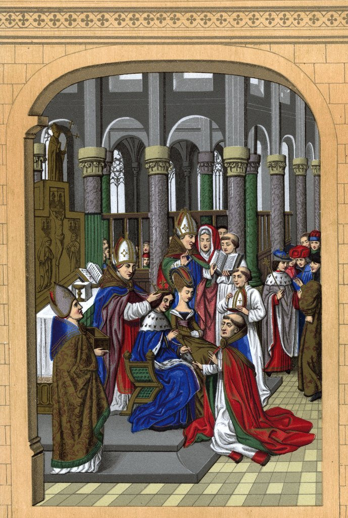 Detail of Coronation of Charles V, King of France by Anonymous