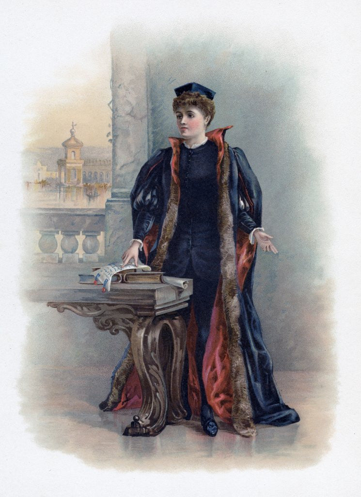 Detail of Portia by Anonymous