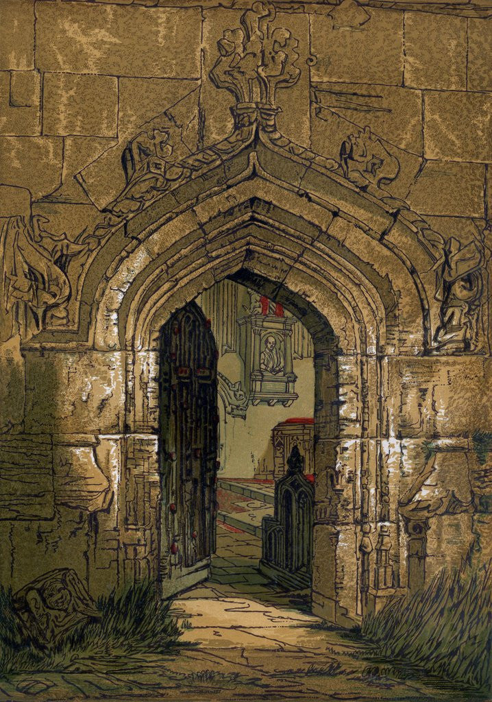 Detail of Holy Trinity Church in Stratford-upon-Avon by Anonymous