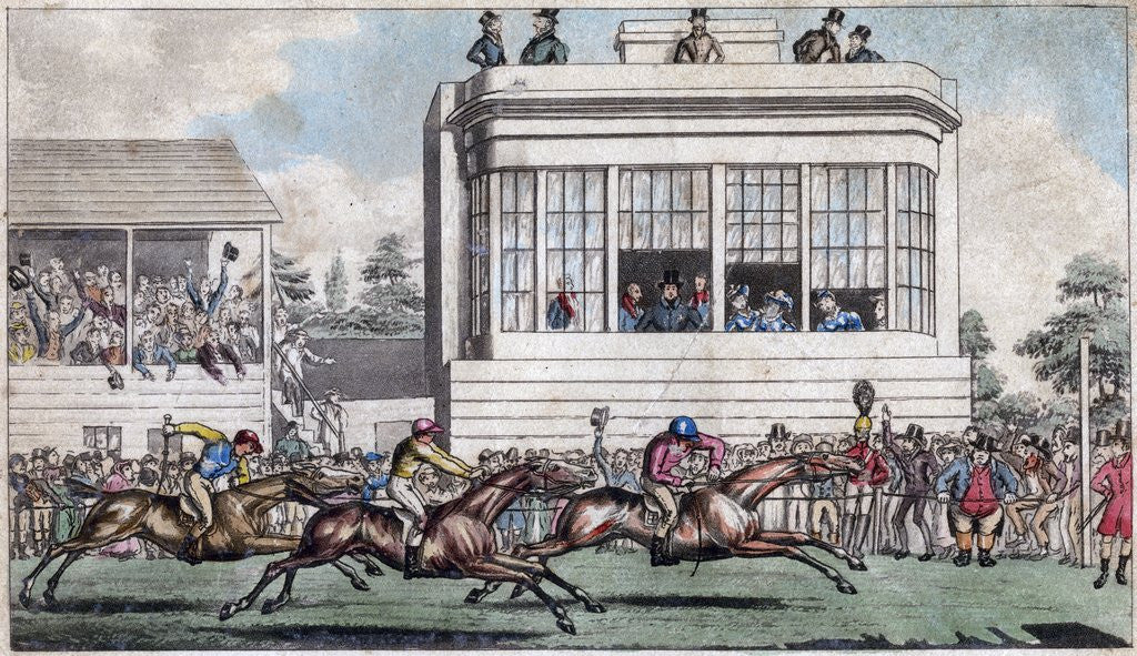 Detail of George IV and the Duke of York at The Royal Stand, Ascot by Anonymous