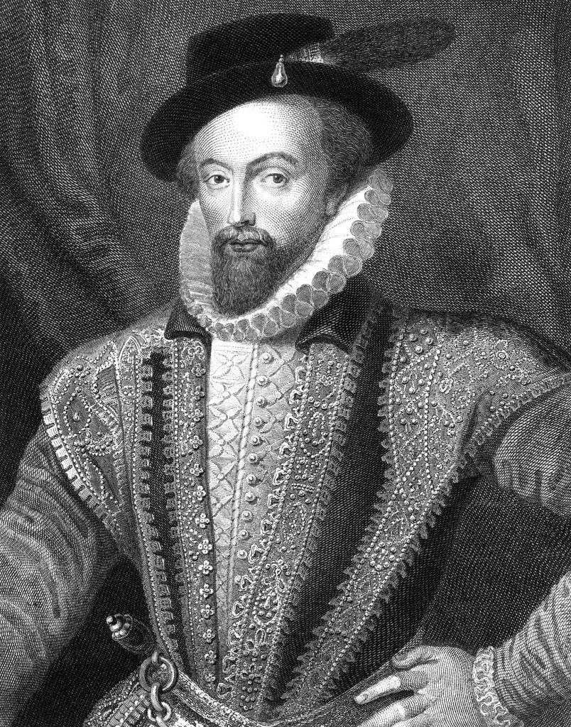 Detail of Sir Walter Raleigh by Anonymous