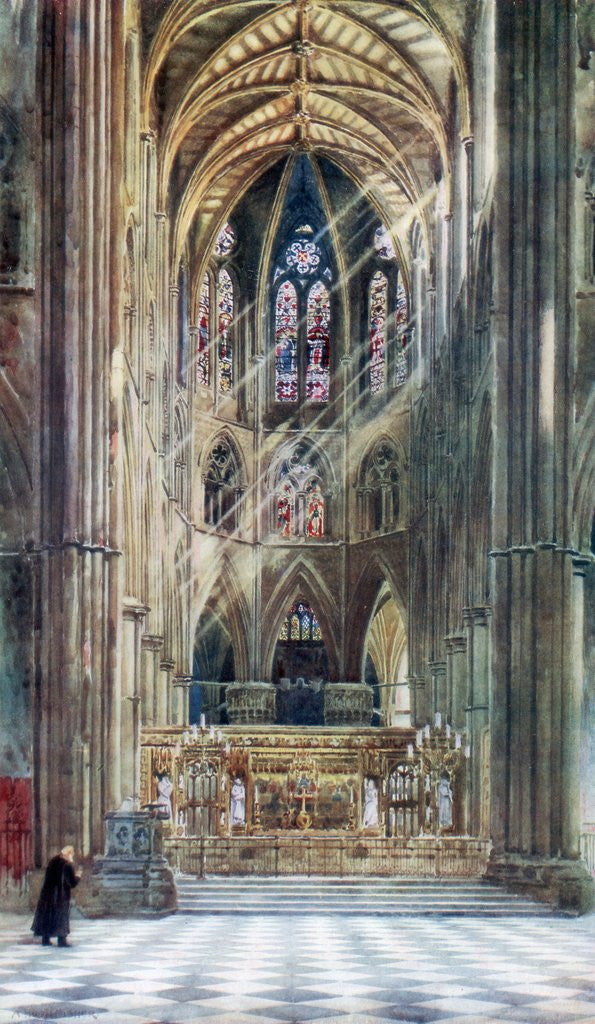 Detail of Westminster Abbey by Anonymous