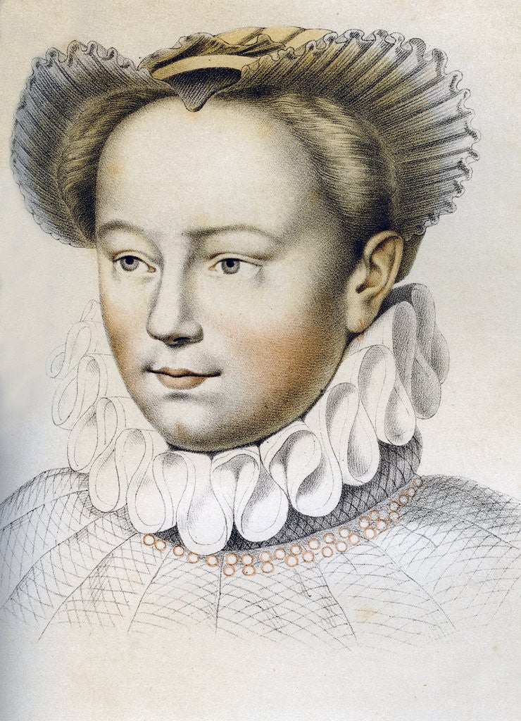Detail of Marguerite de Valois by Anonymous