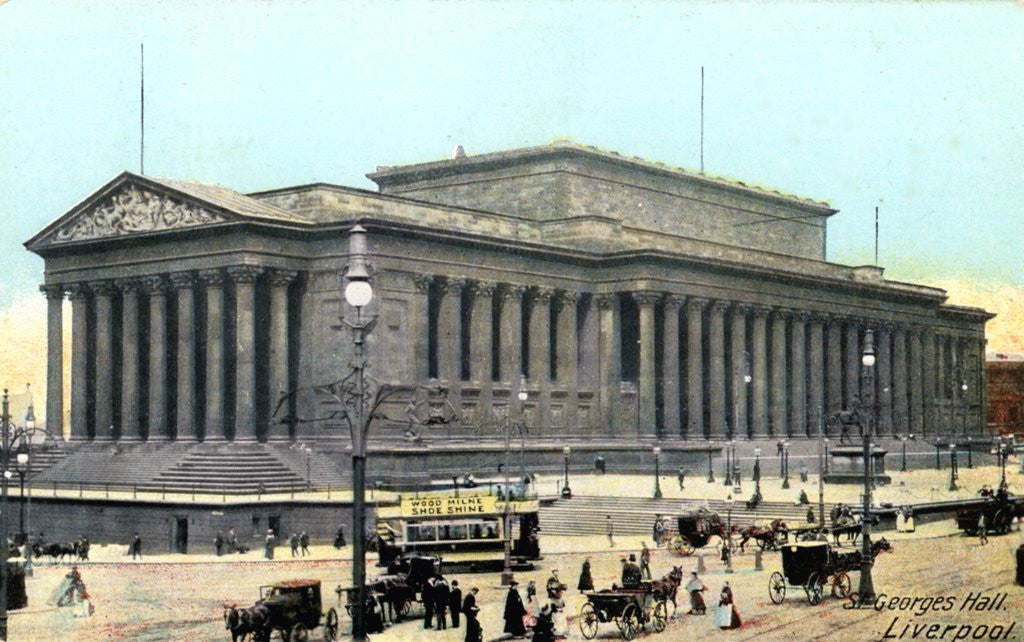 Detail of St George's Hall in Liverpool by Anonymous