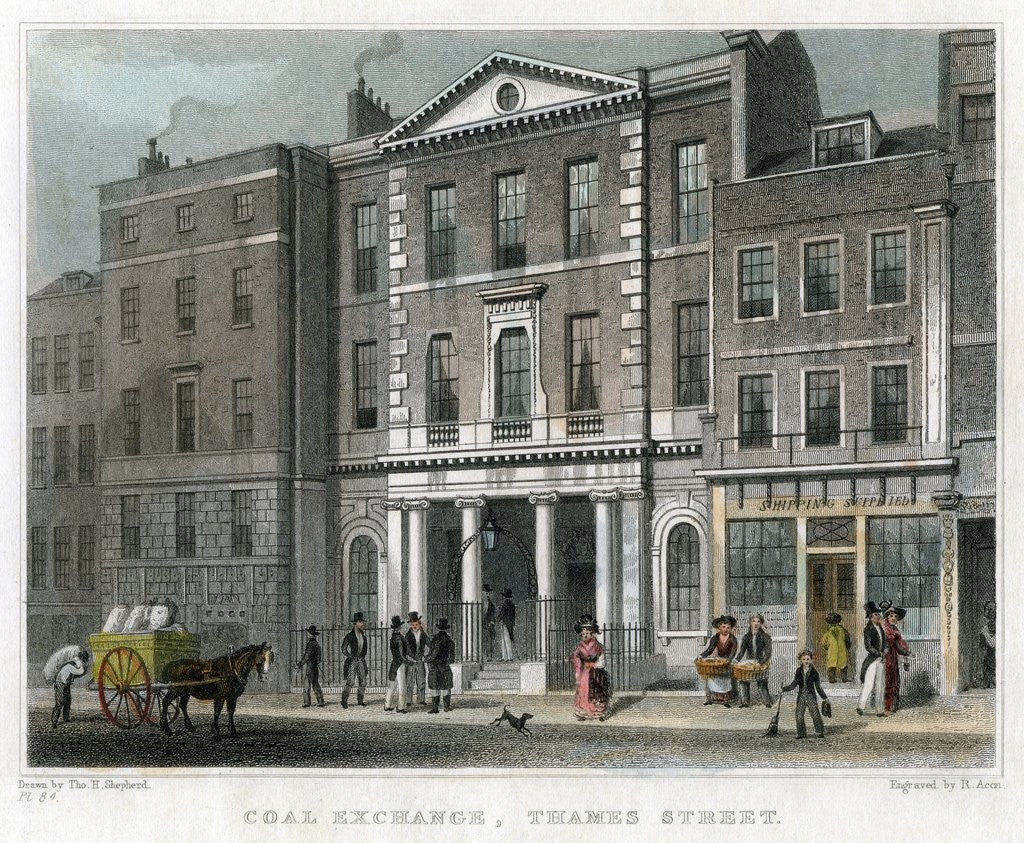 Detail of Coal Exchange in London by Anonymous