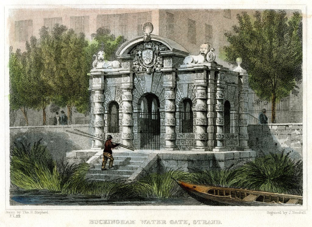 Detail of Buckingham Water Gate by Anonymous