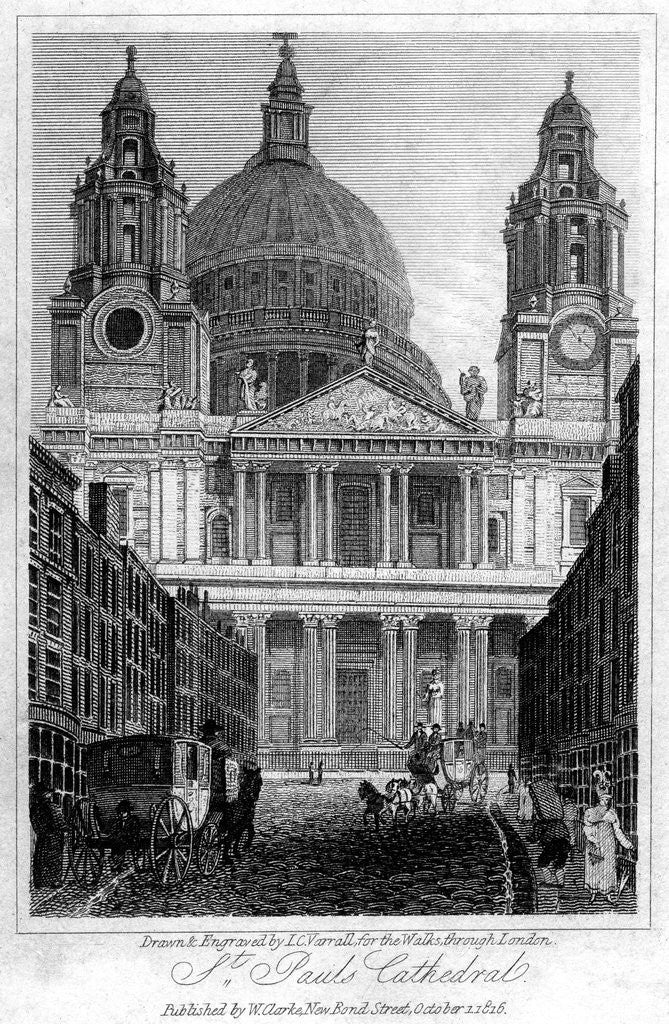 Detail of St Paul's Cathedral by Anonymous