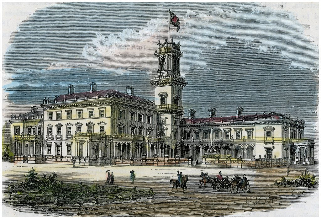 Detail of Government House in Melbourne by Anonymous