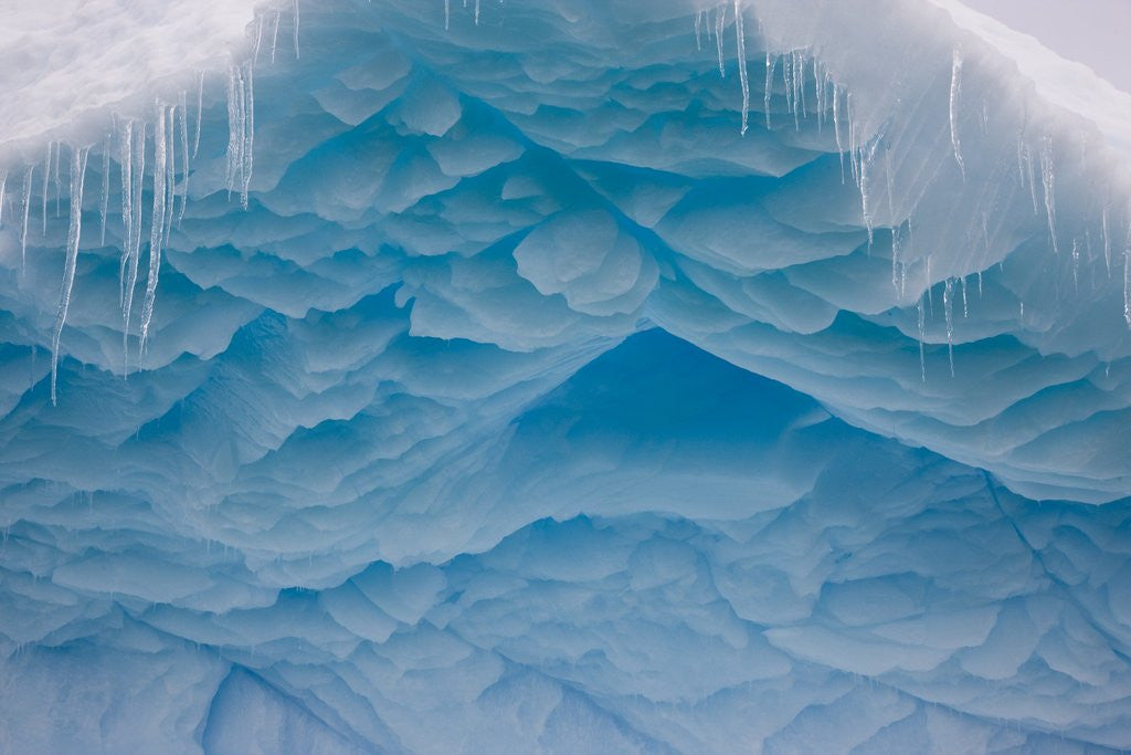 Detail of Icebergs Antarctica pennisula by Anonymous