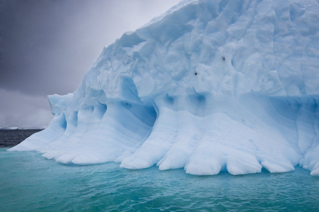 Detail of Icebergs Antarctica pennisula by Anonymous