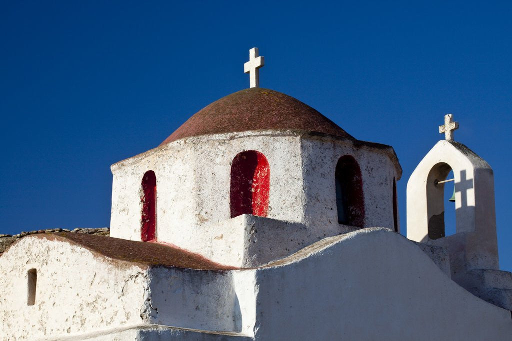 Detail of Old Chapel in the center of Greek Island of Mykonos by Anonymous