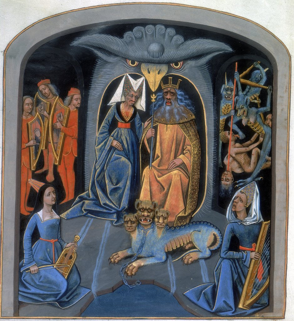 Detail of Pluto and Persephone enthroned by Anonymous