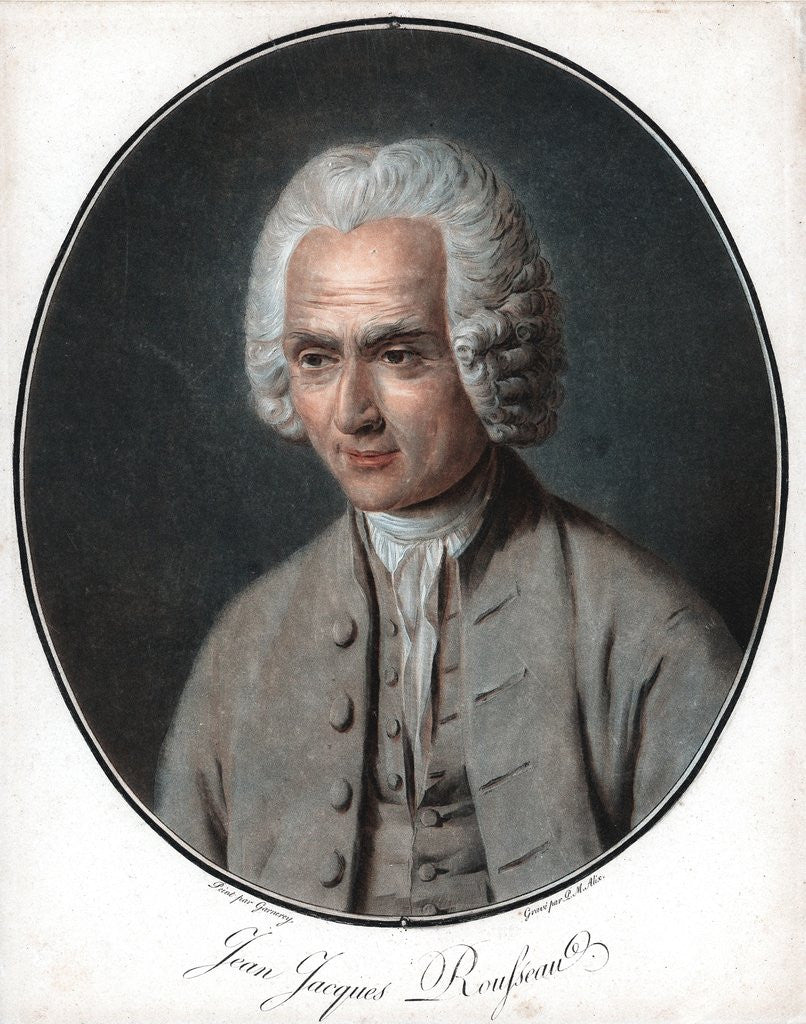 Detail of Jean-Jacques Rousseau by Anonymous