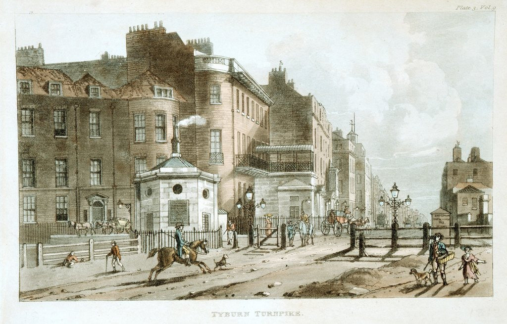 Detail of Tyburn Turnpike by Anonymous