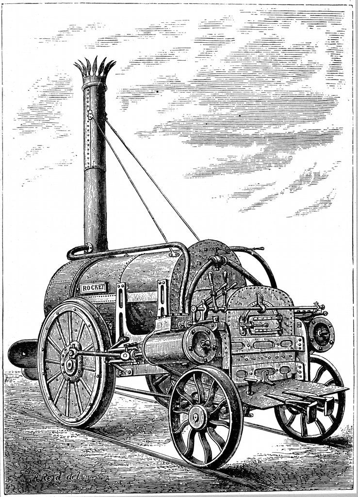 Detail of George Stephenson's Rocket by Anonymous