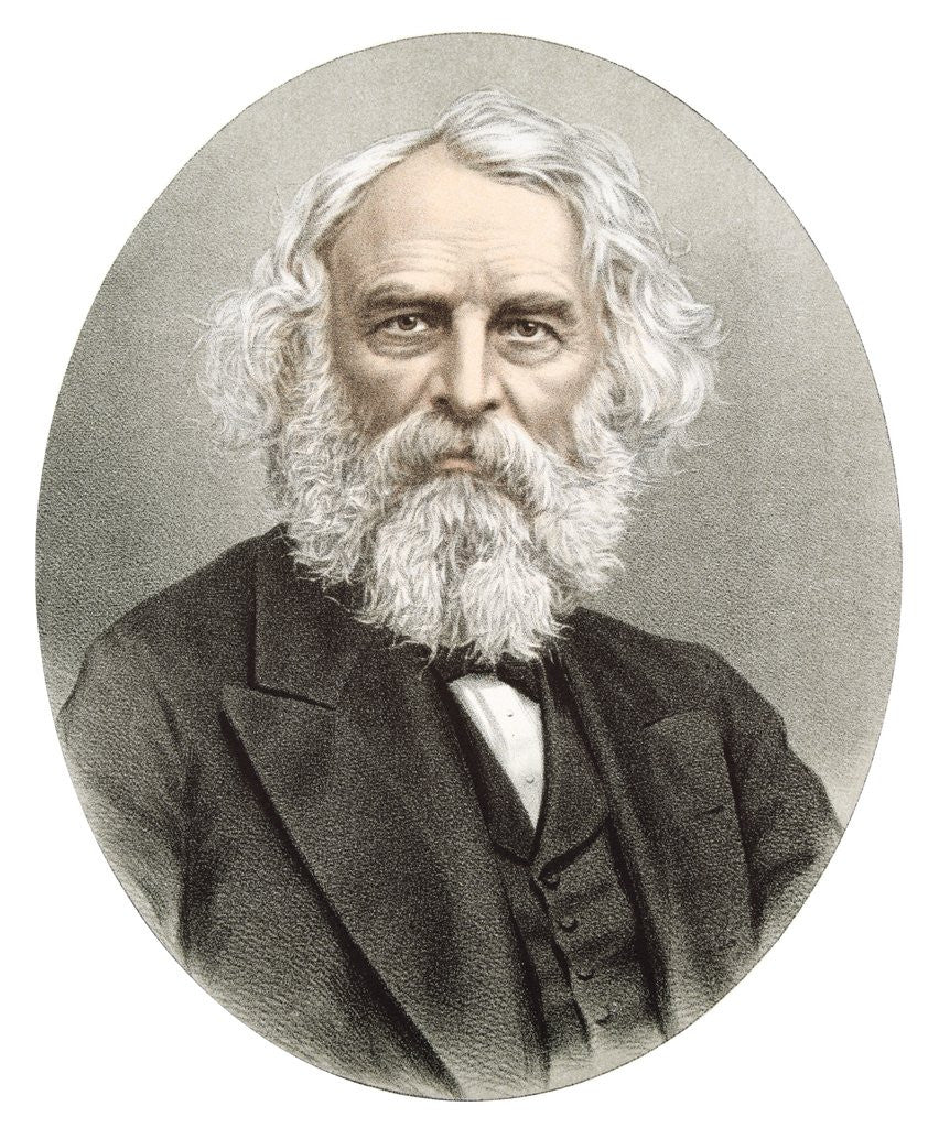 Detail of Henry Wadsworth Longfellow by Anonymous