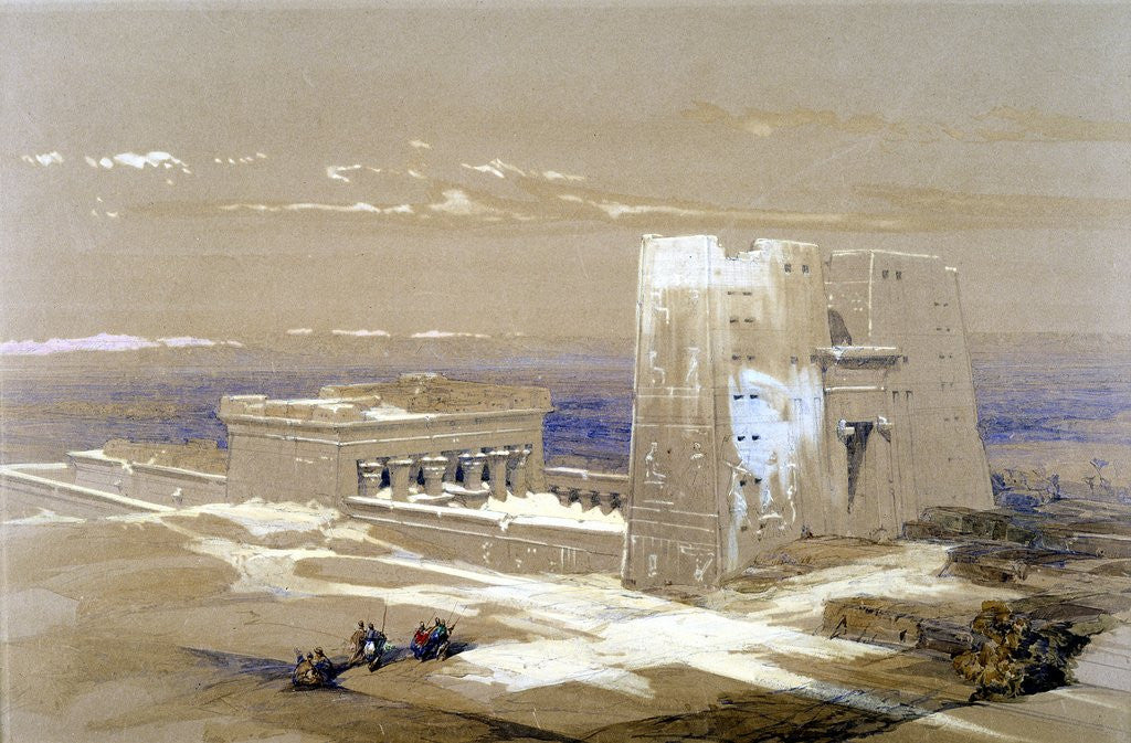 Detail of Sandstone Temple of Edfu by Anonymous