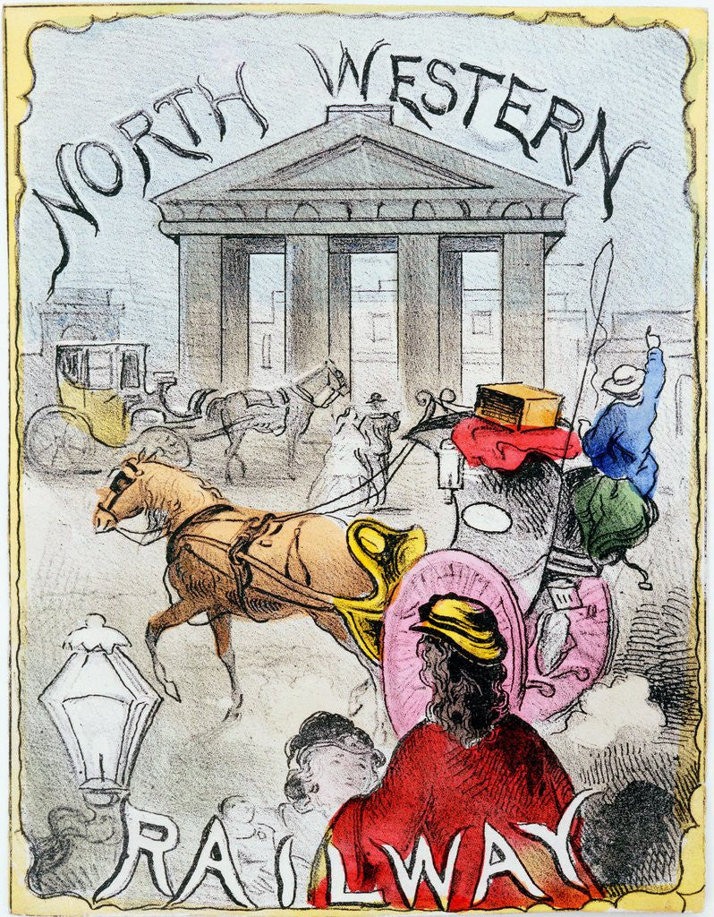 Detail of North Western Railway at Euston Station by Anonymous