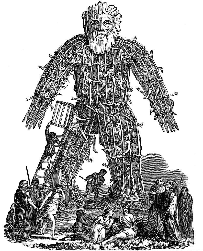 Detail of Wicker man by Anonymous